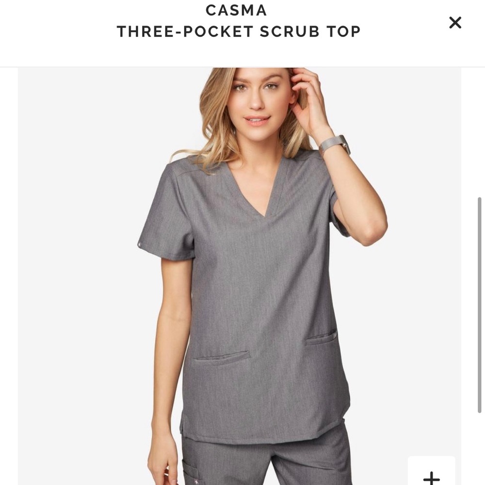 FIGS graphite scrub Top XL NWT
